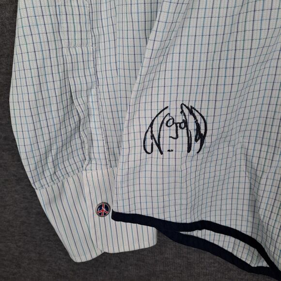 John Lennon English Laundry Shirt Mens L Button Long Sleeve Flip Cuff Inspired - Picture 7 of 14